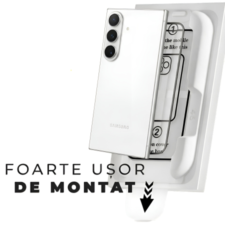 Folie Sticla pentru Samsung S26 Plus cu aplicator Daden MagicBox, Full Cover, Protectie Profesionala, Ultra Rezistenta, Calitate Premium, Margini negre [1]