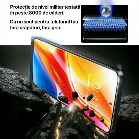 Folie Sticla pentru Samsung S26 Ultra Daden MaxProtection, Full Cover, Protectie Profesionala, Ultra Rezistenta, Calitate Premium, Margini negre [10]