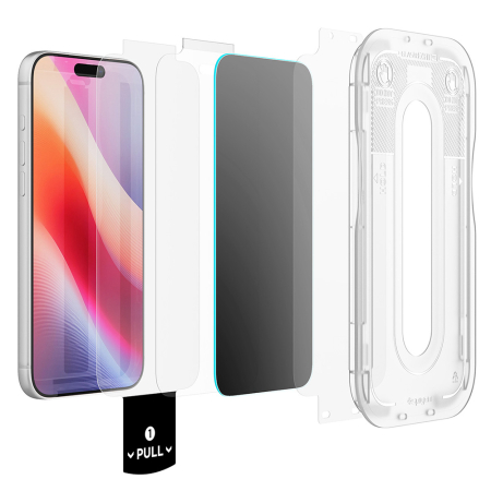 Folie sticla privacy iPhone 18 Pro Max cu aplicator, Spigen - Glas.tR EZ-FIT Pro HD - 2 Pack [2]