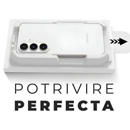 Folie Sticla Privacy pentru Samsung S26 Plus cu aplicator Daden MagicBox, Full Cover, Protectie Profesionala, Ultra Rezistenta, Calitate Premium, Margini negre [1]