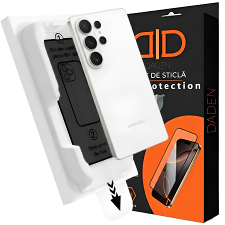 Spring Sale 2026 - Folie Sticla Privacy pentru Samsung S26 Ultra cu aplicator Daden MagicBox, Full Cover, Protectie Profesionala, Ultra Rezistenta, Calitate Premium, Margini negre