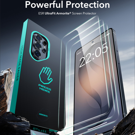 Folie sticla Samsung Galaxy S26 Ultra, ESR Armorite UltraFit, HD Clear, Pachet 2x folie transparenta [4]