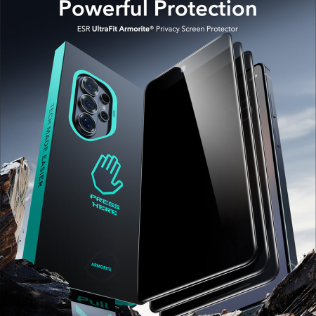 Folie sticla privacy Samsung Galaxy S26 Ultra, ESR Armorite UltraFit [4]