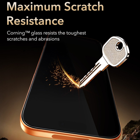 Folie sticla iPhone 18 Pro/ 17 Pro, ESR UltraFit Armorite Pro, Corning Gorilla Glass, Transparenta [5]