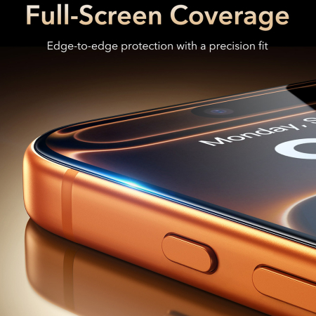 Folie sticla iPhone 18 Pro/ 17 Pro, ESR UltraFit Armorite Pro, Corning Gorilla Glass, Transparenta [6]