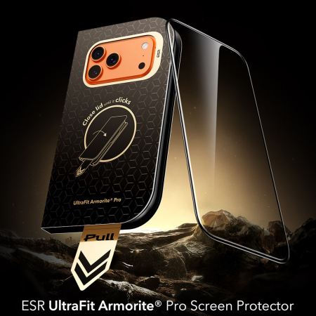 Folie sticla iPhone 18 Pro/ 17 Pro, ESR UltraFit Armorite Pro, Corning Gorilla Glass, Transparenta [4]