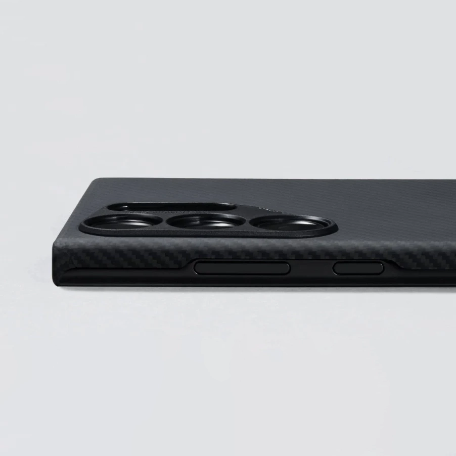 Husa MagEZ 4 Pitaka , Aramida Galaxy S24 Ultra Negru/Gri MagSafe [9]