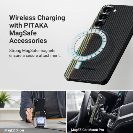 Husa MagEZ 3 Pitaka 600D, Aramida Galaxy S23 Overture MagSafe [5]