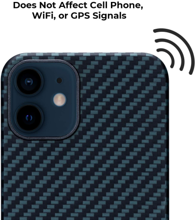 Husa Pitaka iPhone 12 MagEZ, Aramida, Albastru/Negru [1]