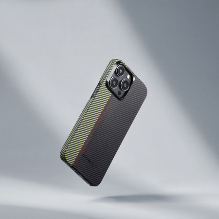 Husa MagEZ 4 Pitaka 600D , Aramida iPhone 15 Pro Overture MagSafe [5]