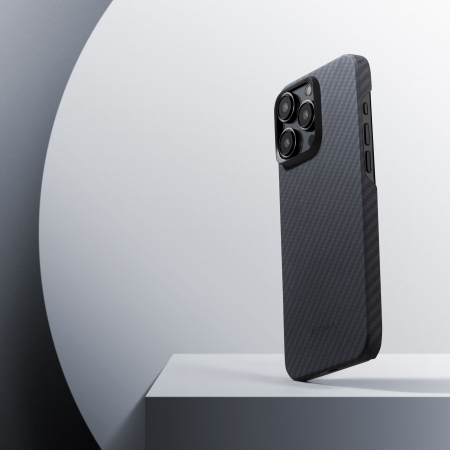[Outlet] Husa MagEZ 4 Pitaka, Aramida 1500D iPhone 15 Pro Negru/Gri MagSafe [13]