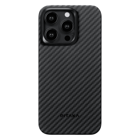 Husa MagEZ 4 Pitaka, Aramida 1500D iPhone 15 Pro Max Negru/Gri MagSafe [14]