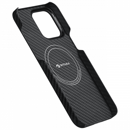 Husa MagEZ 4 Pitaka, Aramida iPhone 15 Plus 1500D Negru/Gri MagSafe [4]