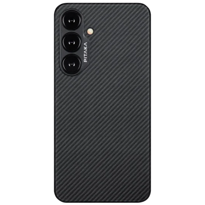 Galaxy S24/S24 Plus/S24 Ultra - Husa MagEZ 4 Pitaka 600D, Aramida Galaxy S24 Negru/Gri MagSafe