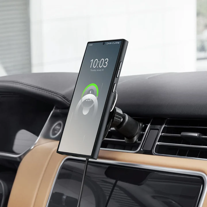 [Outlet] Husa MagEZ Pro 4 PinButton Pitaka , Aramida Galaxy S24 Ultra Negru/Gri MagSafe [7]