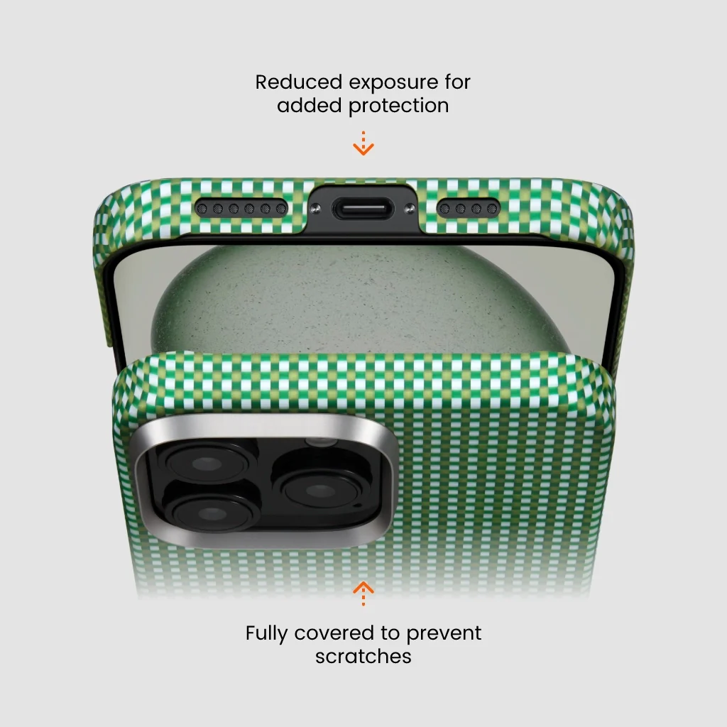 Husa MagEZ 5 Forest Green, Aramida iPhone 16, Verde, MagSafe, Ultra Slim [3]