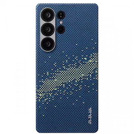 Samsung - Husa MagEZ 6 Starpeak Milky Way 600D, Aramida Samsung S25 Ultra, MagSafe, Albastru, Ultra Slim