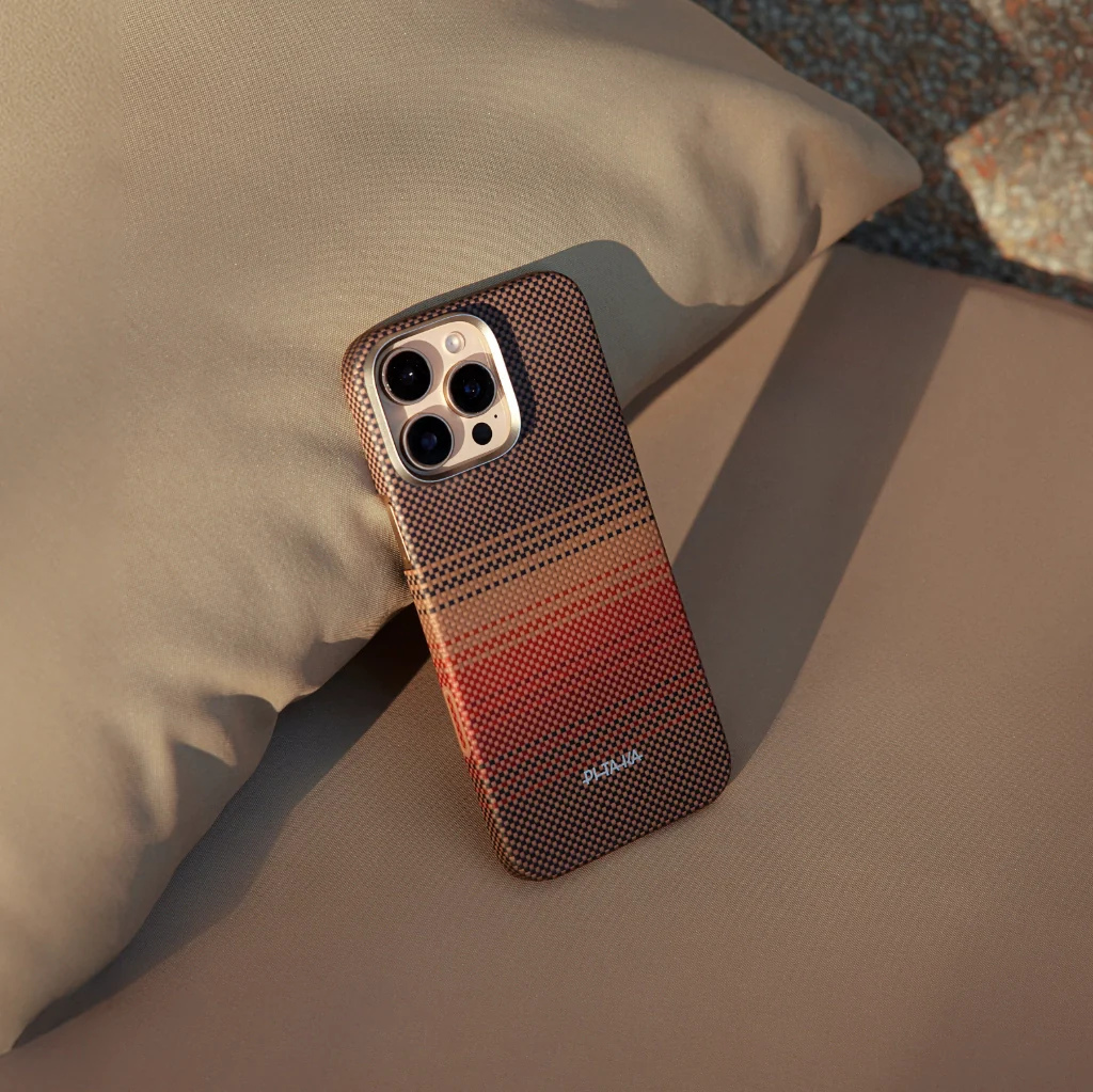 Husa MagEZ 5 Pitaka Sunset, Aramida 600D iPhone 15 Pro Max [8]