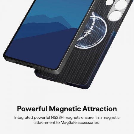 [Outlet] Husa MagEZ 6 Starpeak Over The Horizon 600D, Aramida Samsung S25 Ultra, MagSafe, Albastru, Ultra Slim [4]