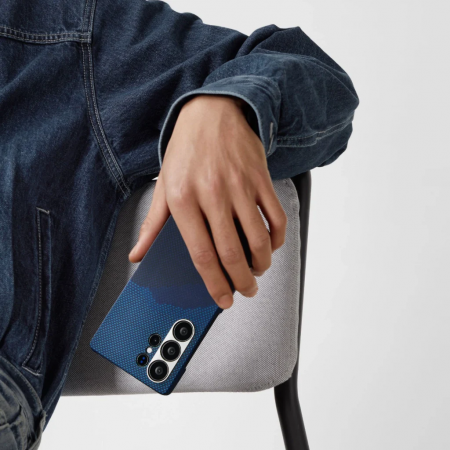 [Outlet] Husa MagEZ 6 Starpeak Over The Horizon 600D, Aramida Samsung S25 Ultra, MagSafe, Albastru, Ultra Slim [5]