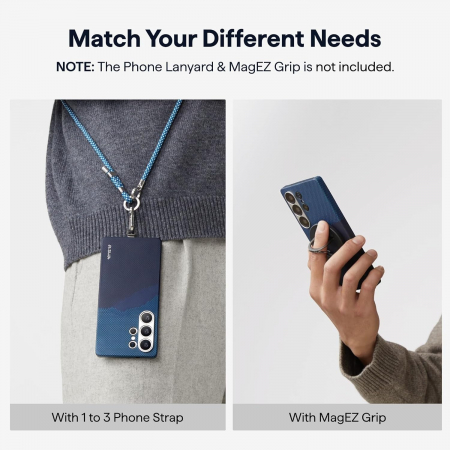 [Outlet] Husa MagEZ 6 Starpeak Over The Horizon 600D, Aramida Samsung S25 Ultra, MagSafe, Albastru, Ultra Slim [11]