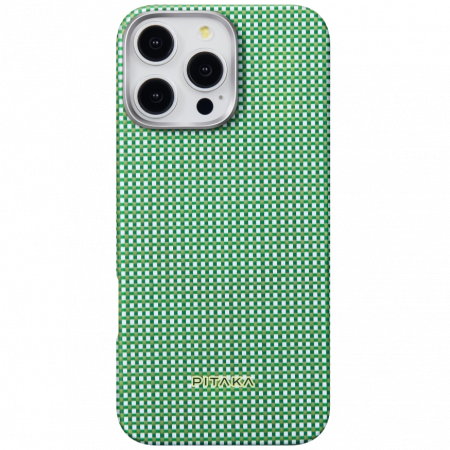 Apple - Husa MagEZ 5 Forest Green, Aramida iPhone 16 Pro, Verde, MagSafe, Ultra Slim