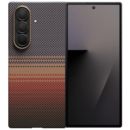 Galaxy Z Fold7 - Husa MagEZ 6 Pitaka 600D, Aramida Samsung Z Fold 7, Sunset, Ultra Slim