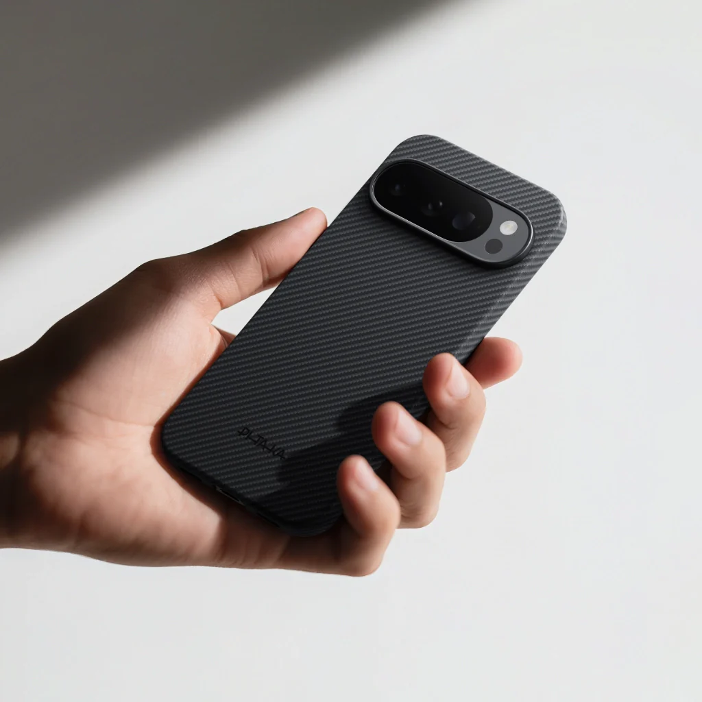 Husa MagEZ 6 Pitaka Google Pixel 10 Pro XL, Aramida 600D, Negru/Gri, MagSafe, Ultra Slim [4]