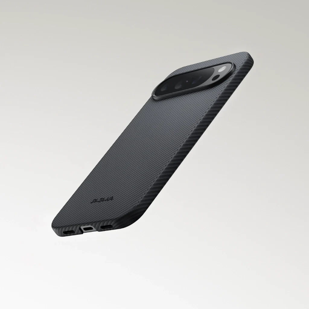 Husa MagEZ 6 Pitaka Google Pixel 10 Pro XL, Aramida 600D, Negru/Gri, MagSafe, Ultra Slim [3]