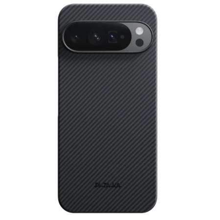 Pixel 10/ 10 Pro/ 10 Pro XL - Husa MagEZ 6 Pitaka Google Pixel 10 Pro XL, Aramida 600D, Negru/Gri, MagSafe, Ultra Slim