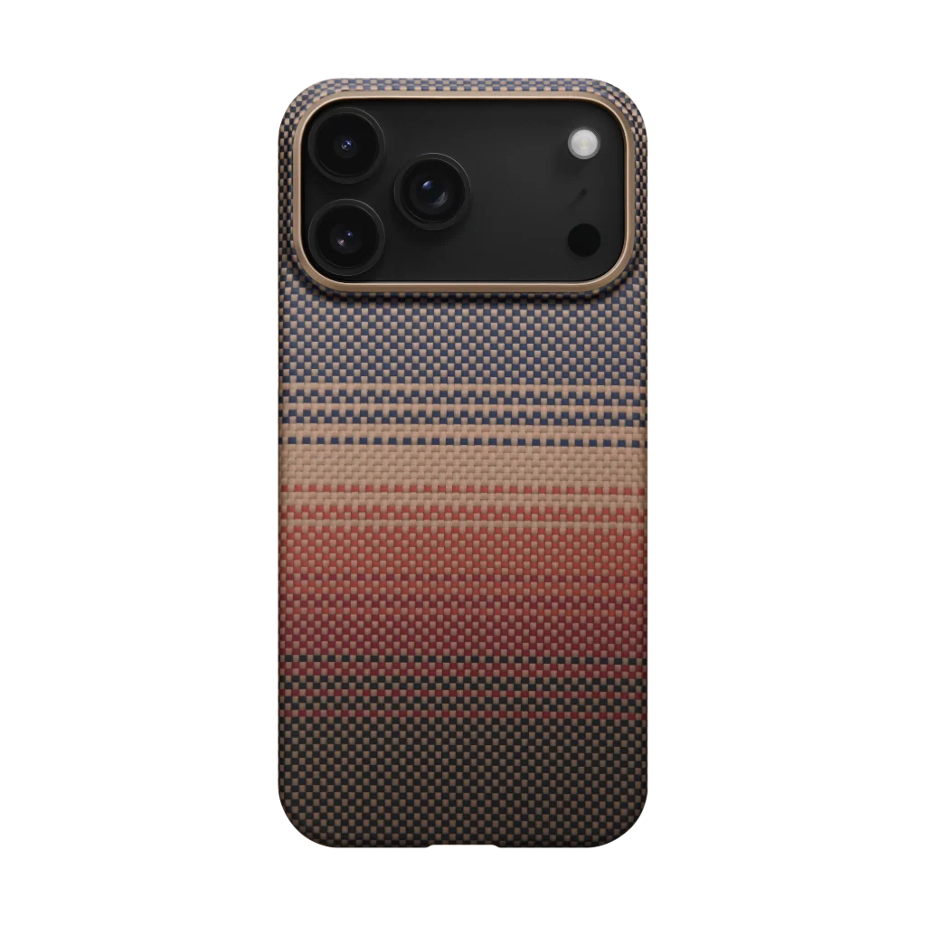 Husa MagEZ 7 Pitaka iPhone 17 Pro, Aramida 600D, Sunset, PitaTap™, MagSafe, Ultra Slim [1]