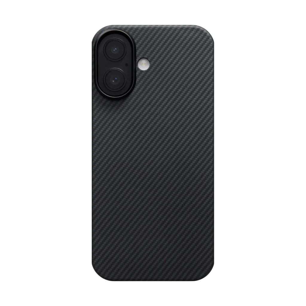 Husa MagEZ 7 Pitaka iPhone 17, Aramida 600D, Negru/Gri, PitaTap™, MagSafe, Ultra Slim [1]