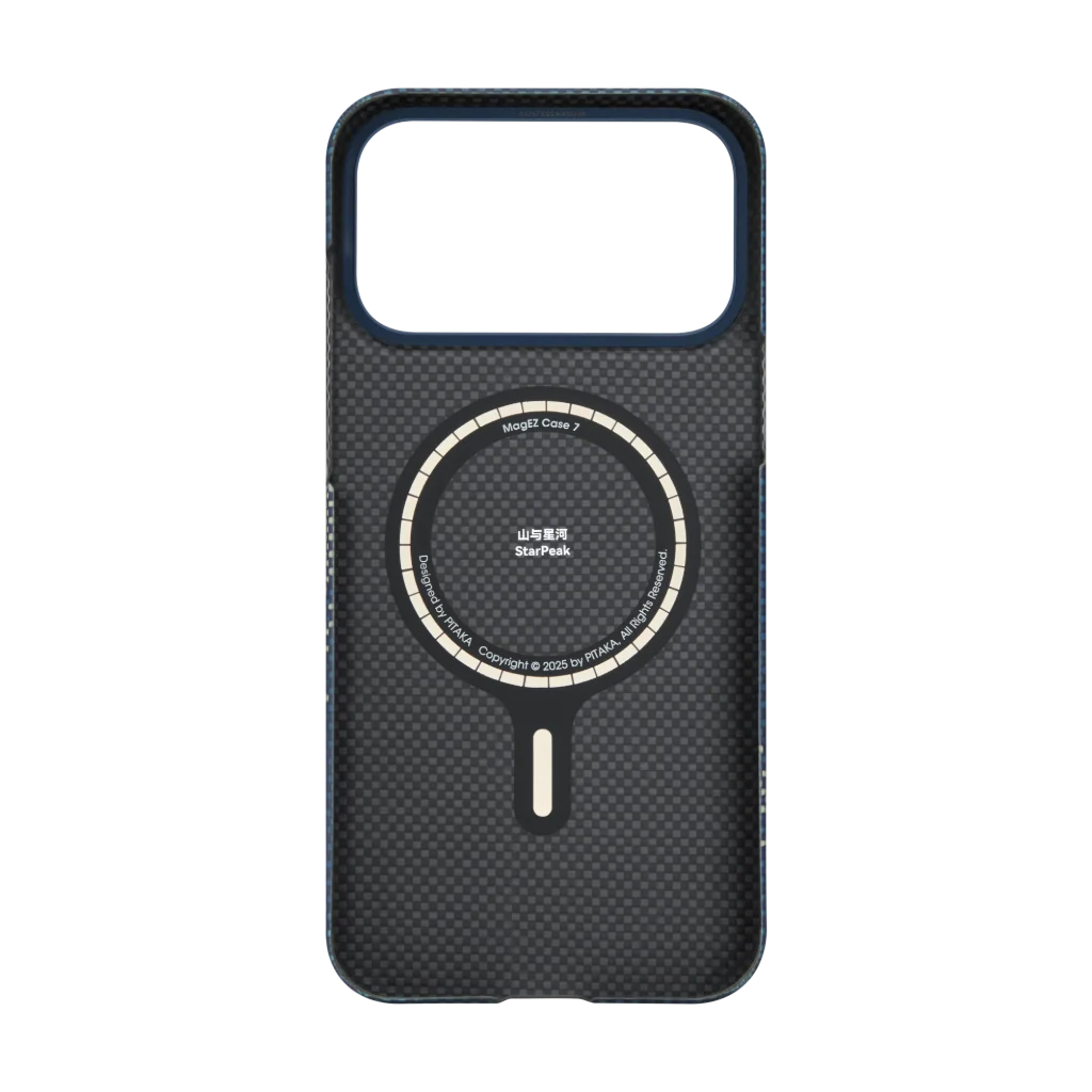 Husa MagEZ 7 Pitaka iPhone 17 Pro, Aramida 600D, Milky Way, PitaTap™, MagSafe, Ultra Slim [1]