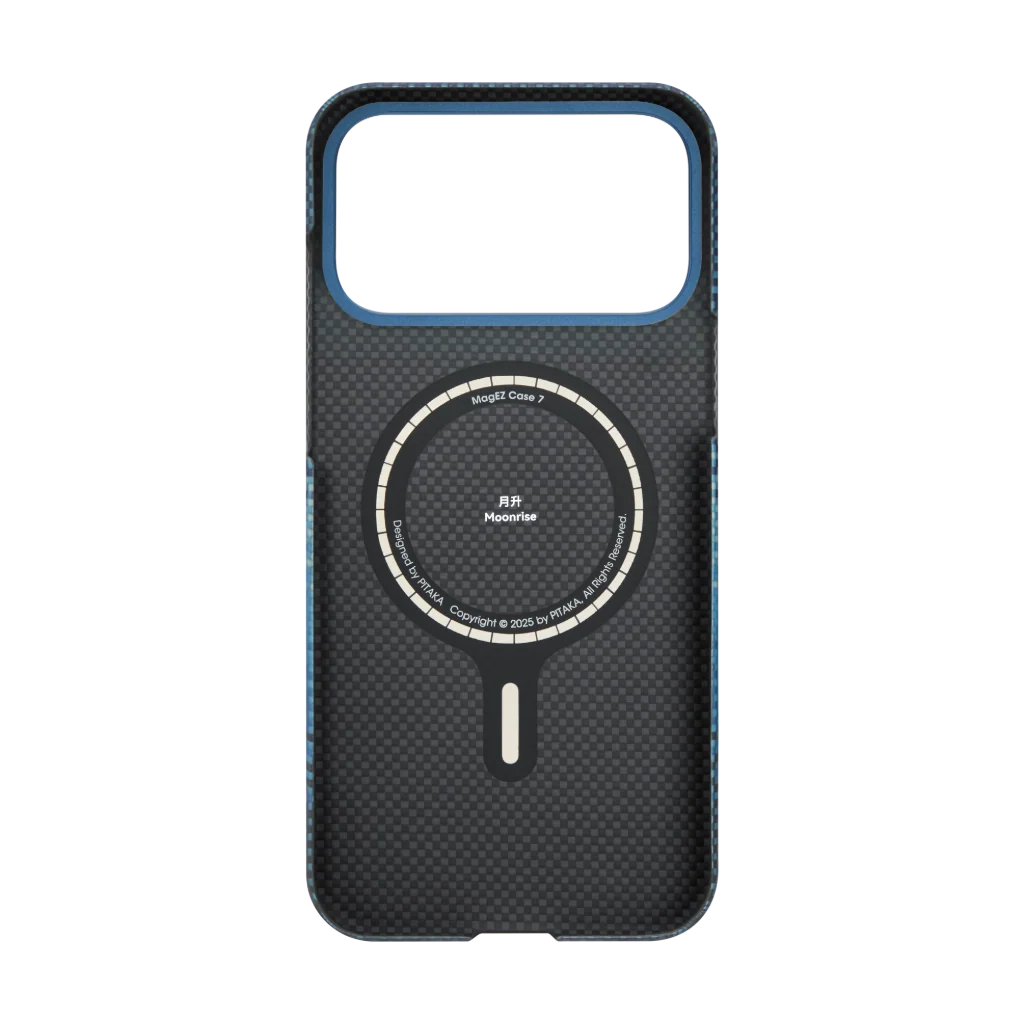 Husa MagEZ 7 Pitaka iPhone 17, Aramida 600D, Moonrise, PitaTap™, MagSafe, Ultra Slim [2]