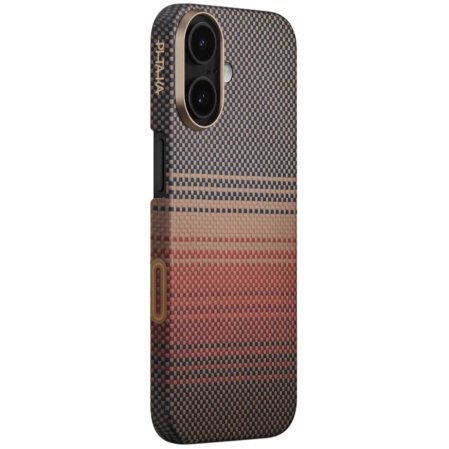 iPhone 17/17 Air/17 Pro/17Pro Max - Husa MagEZ 7 Pitaka iPhone 17, Aramida 600D, Sunset, PitaTap™, MagSafe, Ultra Slim