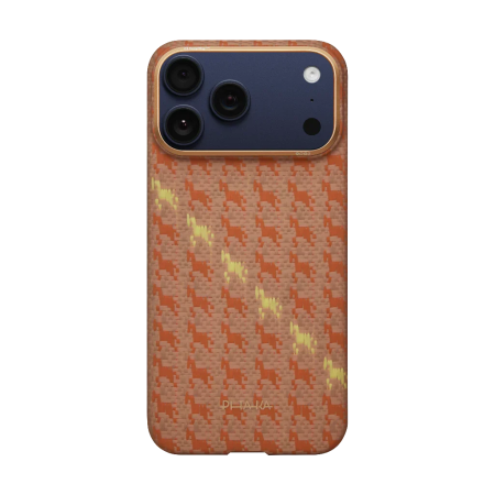 Husa Pitaka iPhone 17 Pro, Edge Case, Amber, PitaTap™, MagSafe, Ultra Slim [8]
