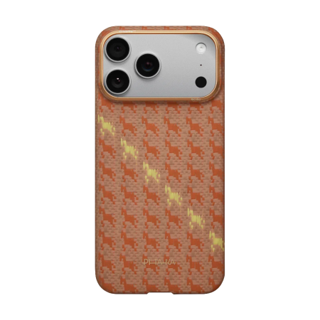 Husa Pitaka iPhone 17 Pro Max, Edge Case, Amber, PitaTap™, MagSafe, Ultra Slim [10]