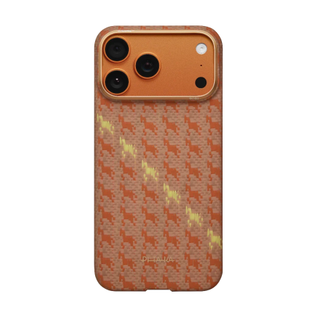 Husa Pitaka iPhone 17 Pro Max, Edge Case, Amber, PitaTap™, MagSafe, Ultra Slim [9]