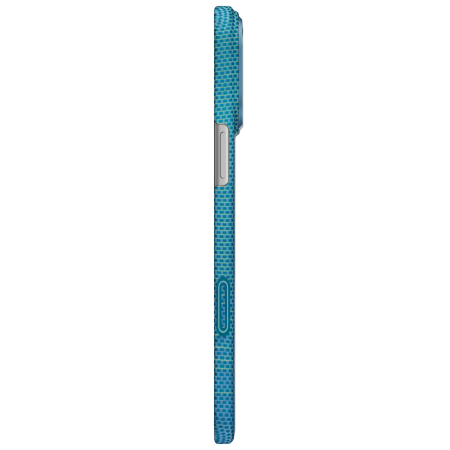 Husa Pitaka iPhone 18 Pro, Edge Case,Glints of Gold, PitaTap™, MagSafe, Ultra Slim, Lucid Blue [7]