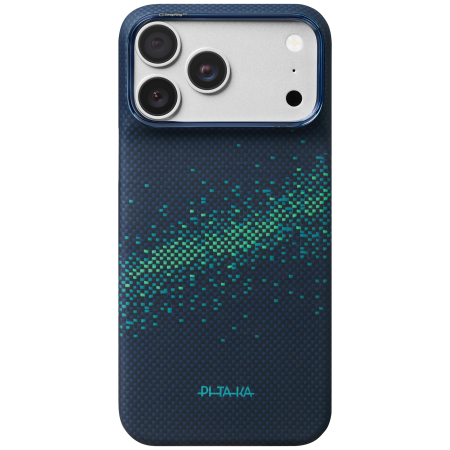 Husa Pitaka iPhone 18 Pro Max, Edge Case, Milky Way Galaxy 2.0, PitaTap™, MagSafe, Ultra Slim, 01* Nearfield Blue [1]