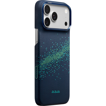 iPhone 18 - Husa Pitaka iPhone 18 Pro, Edge Case, Milky Way Galaxy 2.0, PitaTap™, MagSafe, Ultra Slim, 01* Nearfield Blue
