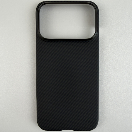 [Outlet] Husa MagEZ 7 Pitaka iPhone 17 Pro, Aramida 600D, Negru/Gri, PitaTap™, MagSafe, Ultra Slim [1]