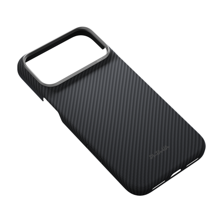 Husa Pitaka iPhone 18 Pro Max, Edge Case, Classic, PitaTap™, MagSafe, Ultra Slim, Negru/Gri [7]