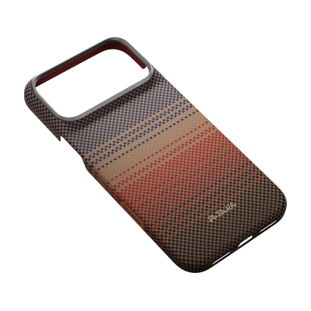 Husa Pitaka iPhone 18 Pro Max, Aramida, Edge Case, PitaTap™, MagSafe, Ultra Slim, Sunset [5]
