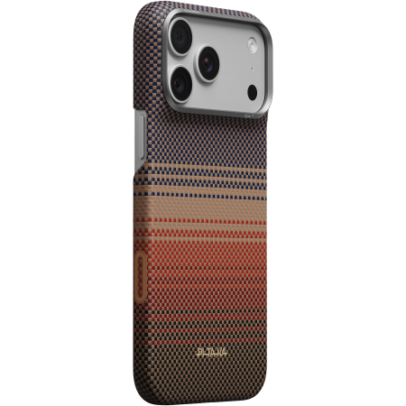 iPhone 18 - Husa Pitaka iPhone 18 Pro, Aramida, Edge Case, PitaTap™, MagSafe, Ultra Slim, Sunset