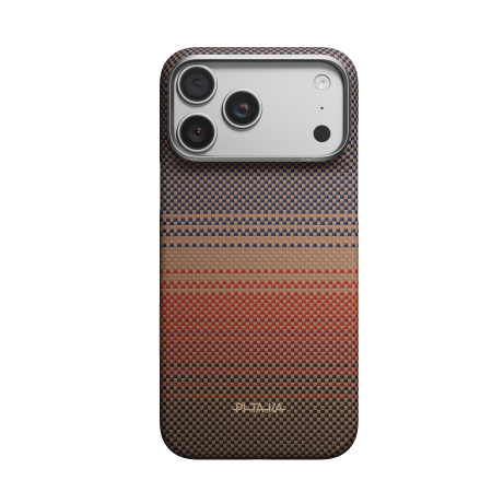 Husa Pitaka iPhone 18 Pro Max, Aramida, Edge Case, PitaTap™, MagSafe, Ultra Slim, Sunset [1]
