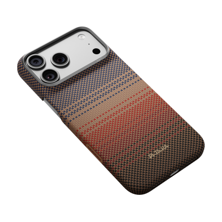 Husa Pitaka iPhone 18 Pro Max, Aramida, Edge Case, PitaTap™, MagSafe, Ultra Slim, Sunset [6]