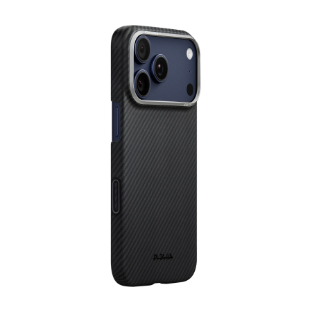 Husa MagEZ 7 Pitaka iPhone 17 Pro Max, Aramida 600D, Negru/Gri, PitaTap™, MagSafe, Ultra Slim [1]