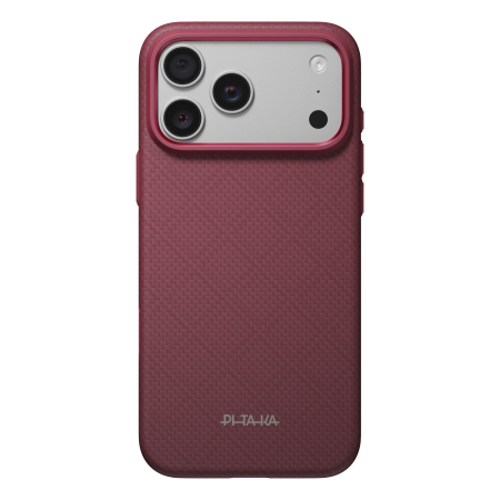 Husa Pitaka iPhone 18 Pro, UltraGuard, Argyle, MagSafe, Protectie antisoc, Summa, Burgundy [3]