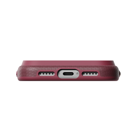 Husa Pitaka iPhone 18 Pro, UltraGuard, Argyle, MagSafe, Protectie antisoc, Summa, Burgundy [8]